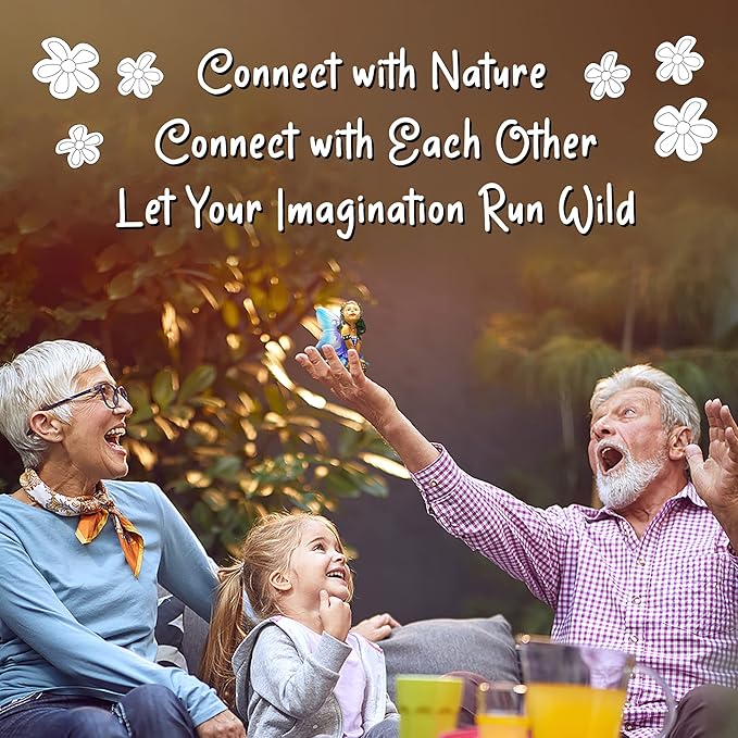 WILD PIXY Indoor Fairy Figurine – Miniature Fairy for Gardens, Ornaments, or Cake Toppers, Fairy Garden Decor and Accessories, Premium Resin, Designer Gift Box with Poem Card