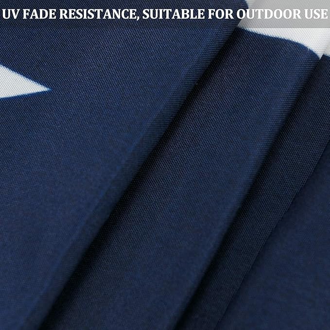 USA Pleated Fan Flag American US Bunting Flag Patriotic Half Fan Banner Flag with Canvas Header and Brass Grommets for 4th of July Memorial Day Indoor Outdoor Decoration (3, 2x4 Feet)