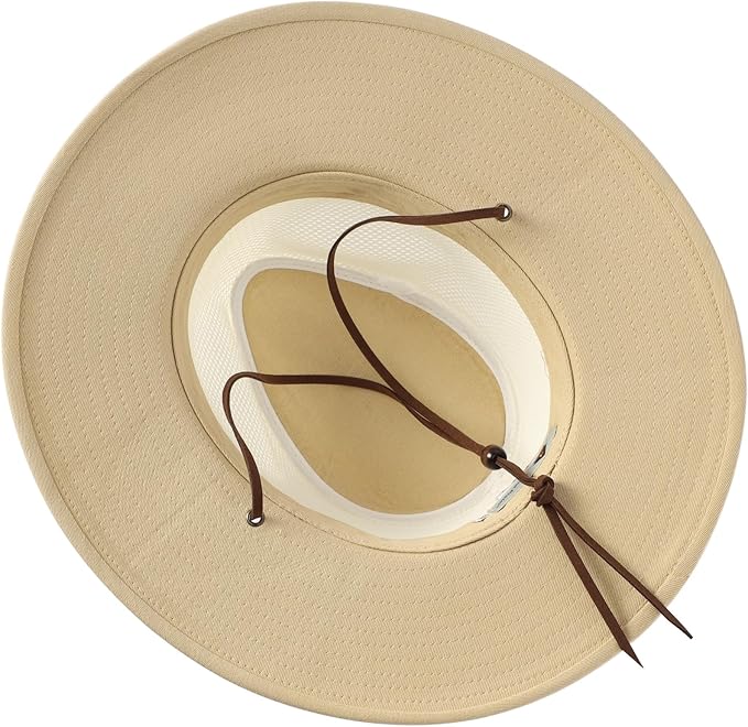 Home Prefer Cotton Summer Fedora Hat Wide Brim Sun Hats for Men Women UPF 50+ Sun Protection Cap for Fishing Hiking