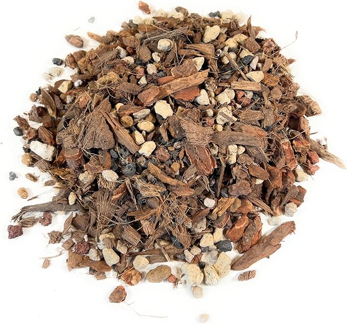 Molly's Orchid Mix - Premium Soilless Potting Mix for Orchids - Contains Bark, Coco Chips, Akadama, Pumice, Lava Rock, 11 Liters