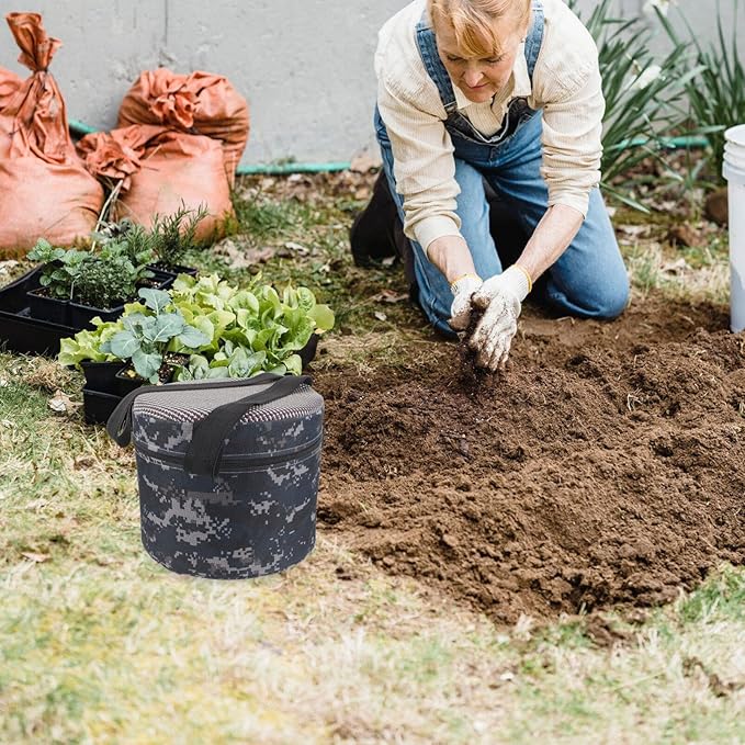 GANAZONO Foot Stool Outdoor Gardening Hip Attached Work Seat Farming Cushion Hip Chair with Waist Buckle for Elderly Gardener Outside Planting Farming Fishing Camping Random Color