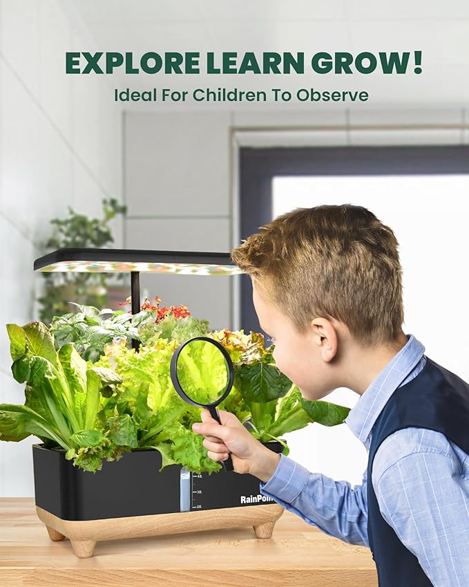 RAINPOINT Indoor Hydroponics Growing System,13 Pods Hydroponic Garden Planter, Vegetable Growing System Kit, Kitchen for Women, Hydro Garden Herb Grower