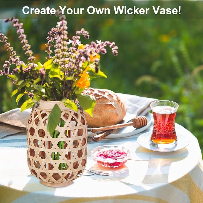 Rattan Solar Lanterns Outdoor,Hanging Solar Lights Waterproof,Boho Country Decor Solar Table Light Decoration for Garden,Yard,Patio,Porch,Trees,Lawn,Pathway