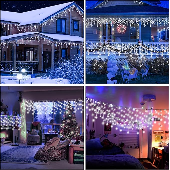 PEMOTech 432-LED 32.8FT DIY Decorative Lights with Remote & 8 Modes，Plug in Connectable Fairy Lights Timer for for Wedding, Storefront Decoration, Easter, Garden Parties & Waterproof Spring Nights