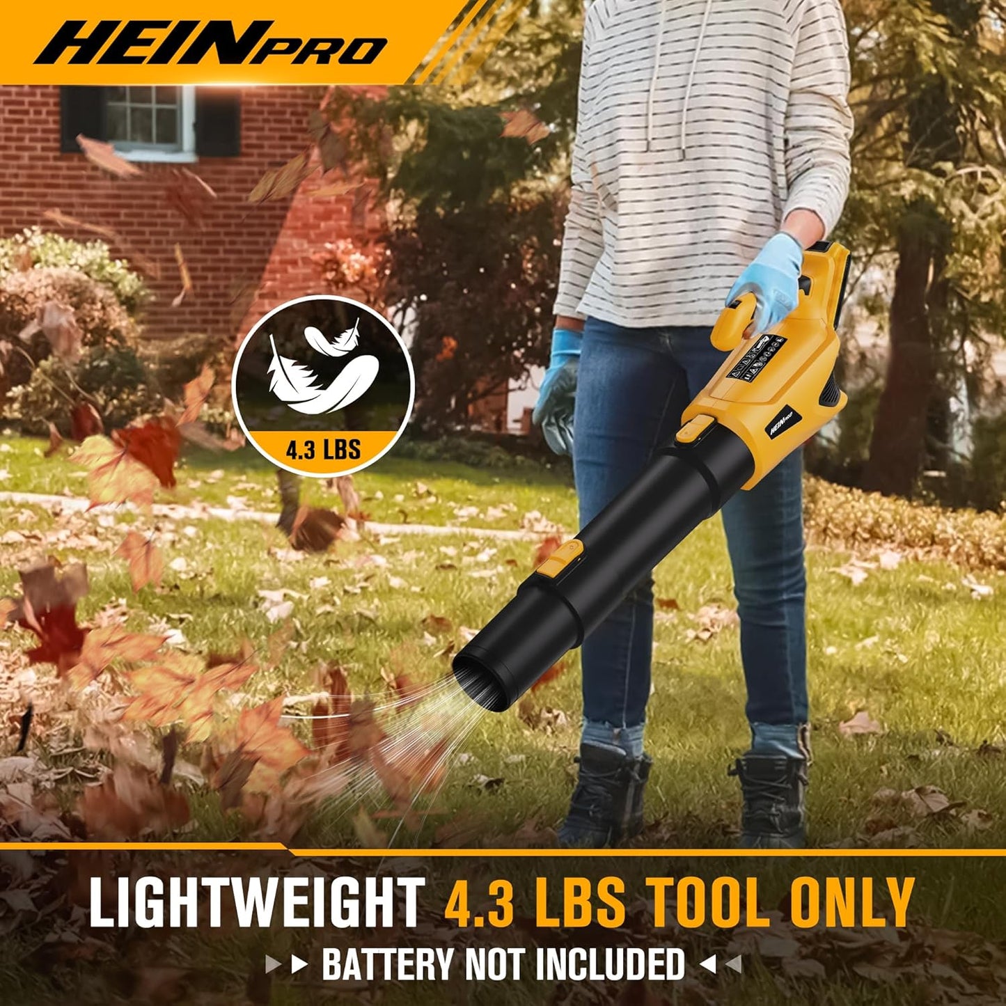2-in-1 Cordless Leaf Blower and String Trimmer Combo Compatible with Dewalt 20V Battery, 500CFM/150MPH Electric Leaf Blower, 12-Inch Cordless Weed Wacker/Weed Eater/Grass Trimmer (Bare Tool)