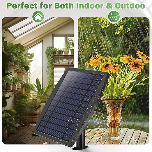 IPOW Upgrade 12 Timer Modes Supports 30 Pots 100% Anti-Siphoning Solar Irrigation System Automatic Watering System for Balcony, Indoor & Outdoor Plants, Garden, and Potted Plants