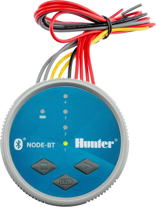 SPW Hunter Node-BT-400 Four Zone Bluetooth Enabled Irrigation Controller 4 Station 9V Timer NODEBT400