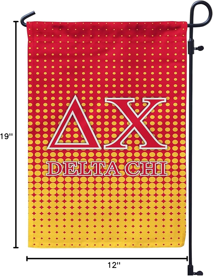 Delta Chi Licensed Flag Garden Flag Banner Yard Decor Outdoor Decoration (Delta Chi #4)