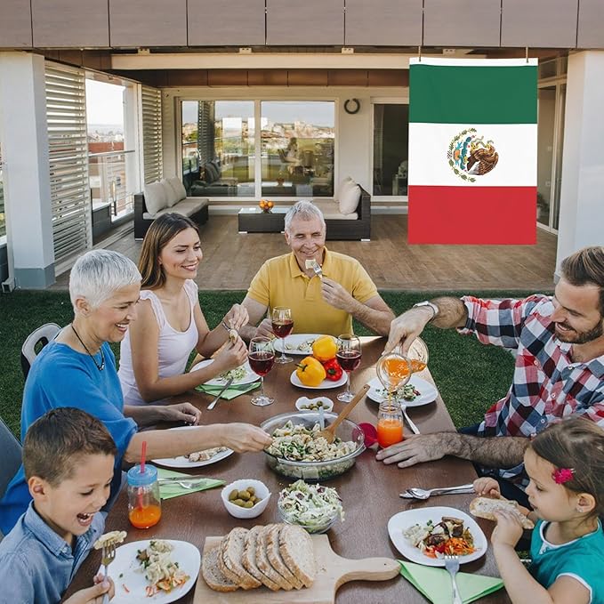 Mexico Mexican Michoacan Flag Garden Yard House 2x3 ft Flags Double Sided Print Banner Indoor Outdoor Party Home Decorations for Boat Dorm House Balcony