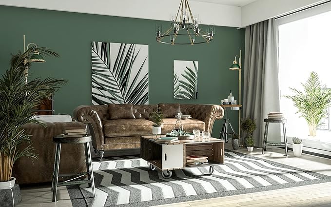 Dimoon 394''x23.6'' Green Peel and Stick Wallpaper Contact Paper Modern Self Adhesive Wall Paper Removable Renter Friendly Textured Solid Color Shelf Cabinet Vinyl Roll (394''x23.6'',Dark Green)