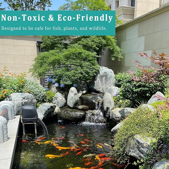 Pond Tubing ID 1/2” × 20ft Black Corrugated Flexible Reinforced Waterfall Pond Tube Sump Pump Hose, Non-toxic & Kinkproof (20 ft, 1/2" ID)