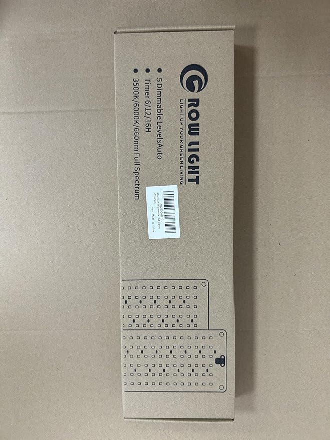 Garpsen Grow Lights for Indoor Plants, 276 LEDs Full Spectrum Plant Light with Auto Timer 6/12/16H, 3 Color Modes & 5 Dimmable Levels, 24W UL Adapter Growing Lamp Panel for Plant Stand Indoor(2Panels)