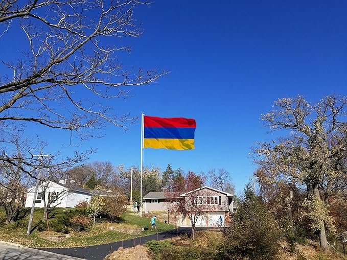 Armenia Extra Large Flag 6x10FT Giant Armenian National Polyester Flag With 3 Grommets For Patriotic Armenian Themed Festival Events Party Decoration (Armenia, 6x10FT)