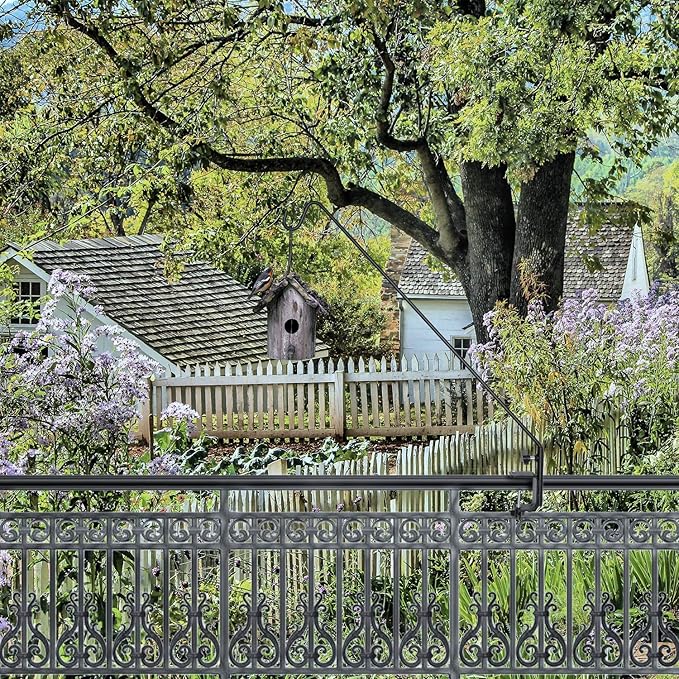 Ashman Deck Hook 32-Inch (1 Pack), Double Forged Solid Metal Single Piece Rod, Ideal for Bird Feeders, Plant Hangers, Coconut Shell Hanging Baskets, and Lanterns.