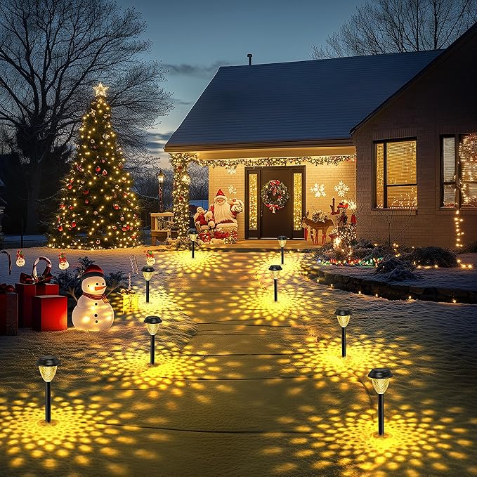 SOLPEX Solar Lights for Outside,12 Pack Solar Lights Outdoor Waterproof,Warm White Outdoor Solar Lights for Yard,Garden,Pathway,Patio and Landscape Lighting Decor