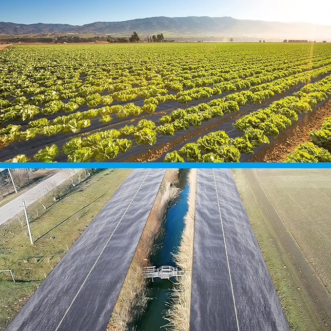 8ft x100ft Black Weed Barrier Landscape Premium Fabric-Heavy Duty Woven Ground Cloth with Superior Permeability Weed Control Convenient Design