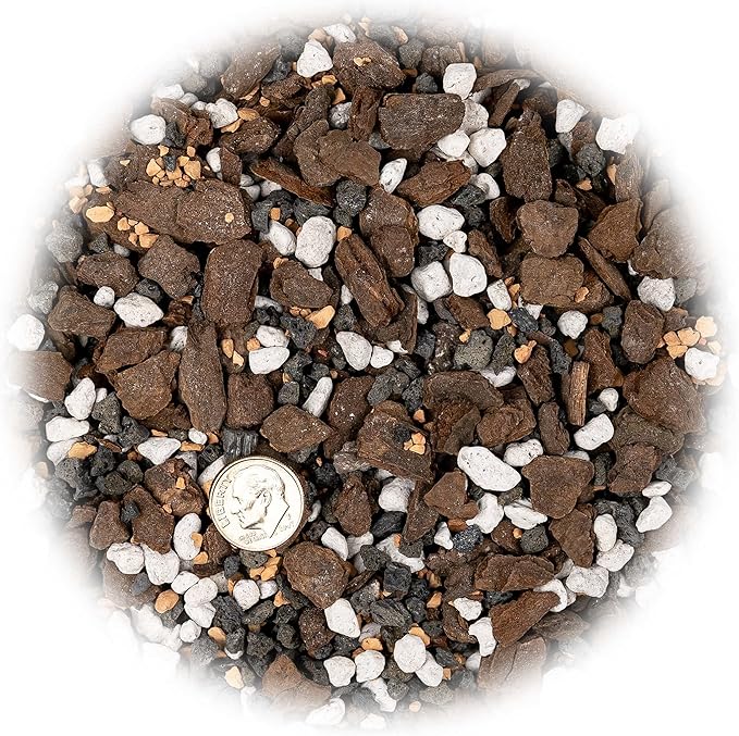 Premium Bonsai Soil All Purpose Fast Draining Mix - Pumice, Lava, Calcined Clay and Pine Bark Potting Pre Mixed Bonsai Plant Soil Mixture by GARDENERA - Made in USA - (4 Quart Bag)