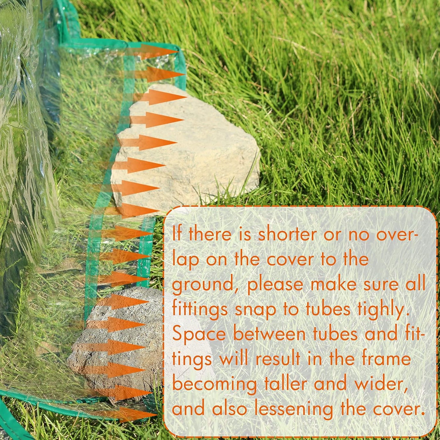 Gardzen Mini Greenhouse Heavy Duty Portable Green House, Clear Tent Small Greenhouse for Indoor Outdoor Plants 71.7”(L) x36.2”(W) x42.5”(H)