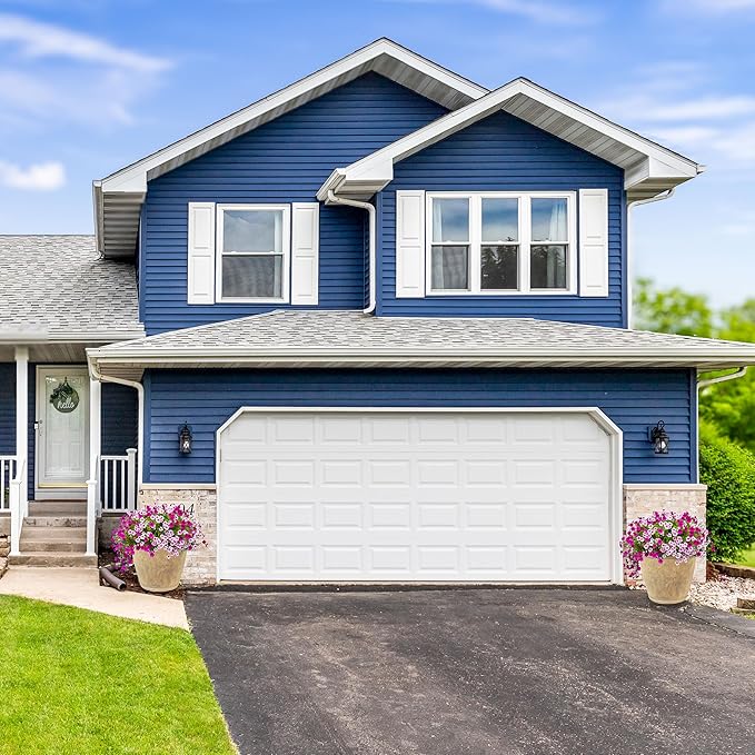 Sunnydaze 24-Inch Anjelica Large Plastic Pot for Plants - Outdoor Polyresin Round Planter with Drillable Drainage Holes - Beige