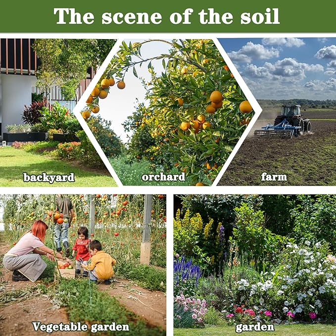 36" Soil Sample Probe Stainless Steel T-Style Handle Sampling Soil Probe Soil Sample Test Tool Kits with Foot Pedal and Reusable Sample Bags for Farm/Agriculture/Garden/Lawn/Golf Course