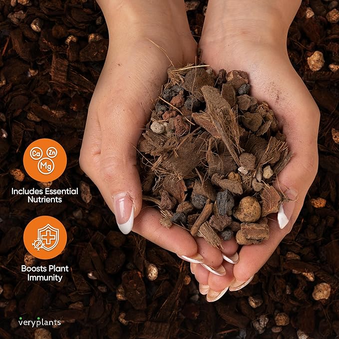 Molly's Orchid Mix - Premium Soilless Potting Mix for Orchids - Contains Bark, Coco Chips, Akadama, Pumice, Lava Rock 3 Dry Quarts