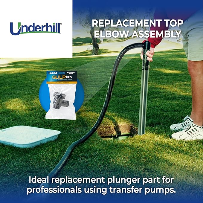 Underhill Top Elbow for Water Pump Big Gulp Pro 36" and Gulp Pro 22" Pumps, Replacement Parts, Repair, for Irrigation, Fountain, Sprinkler, Fluid Transfer, Boats, A-GRPTE