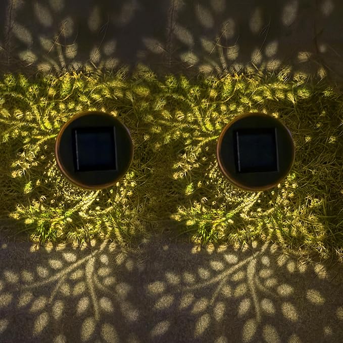 Tree of Life 2 Pack Solar Pathway Lights - Outdoor Waterproof Garden Decor, Pathway Landscape Lights for Backyard Patio Path Yard Lawn Walkway