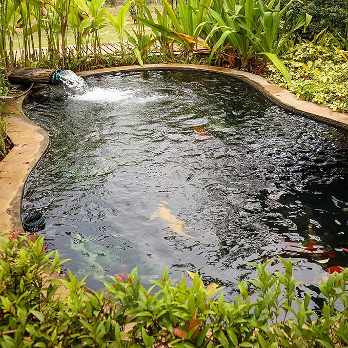 20 x 20 FT Pond Liner, 20 Mil Fish Pond Liner Pond HDPE Liner, Pond Liners for Outdoor Ponds, Koi Ponds, Garden Fountain, Waterfall