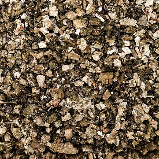 Horticultural Organic Vermiculite by GARDENERA - Medium Grade - Natural Soil Additive for Potted Plants, Orchids, Hydroponics, Terrariums (4 Quart)